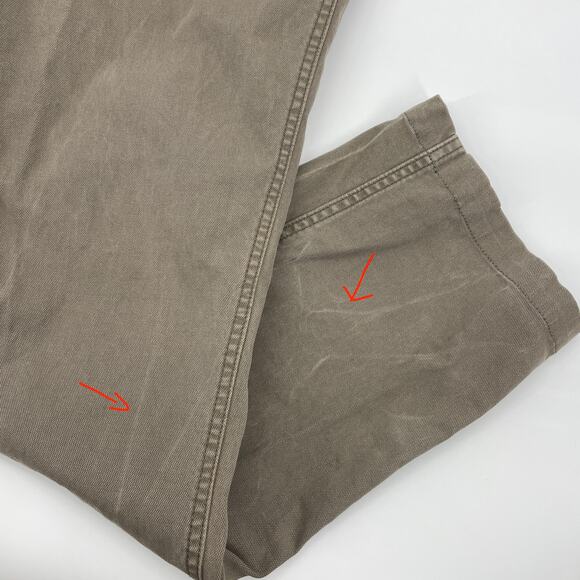 FAHERTY Pants Size 40 Cotton Blend Straight Leg Utility Workwear [FLAWED] - Picture 10 of 11